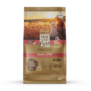 True Origins Pure Adult Medium Maxi Lamb Ração para cães