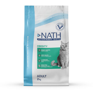 Nath Veterinary Diets Obesity Adult Ração para gatos