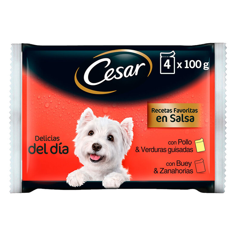 Cesar Mix de Carnes em Molho Saquetas para cães - Multipack, , large image number null