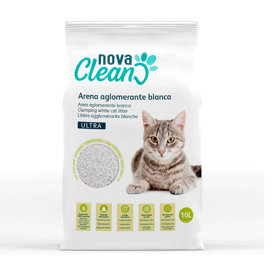 Nova Clean Ultra Natural Areia Aglomerante para gatos , , large Imagem n&uacute;mero 1
