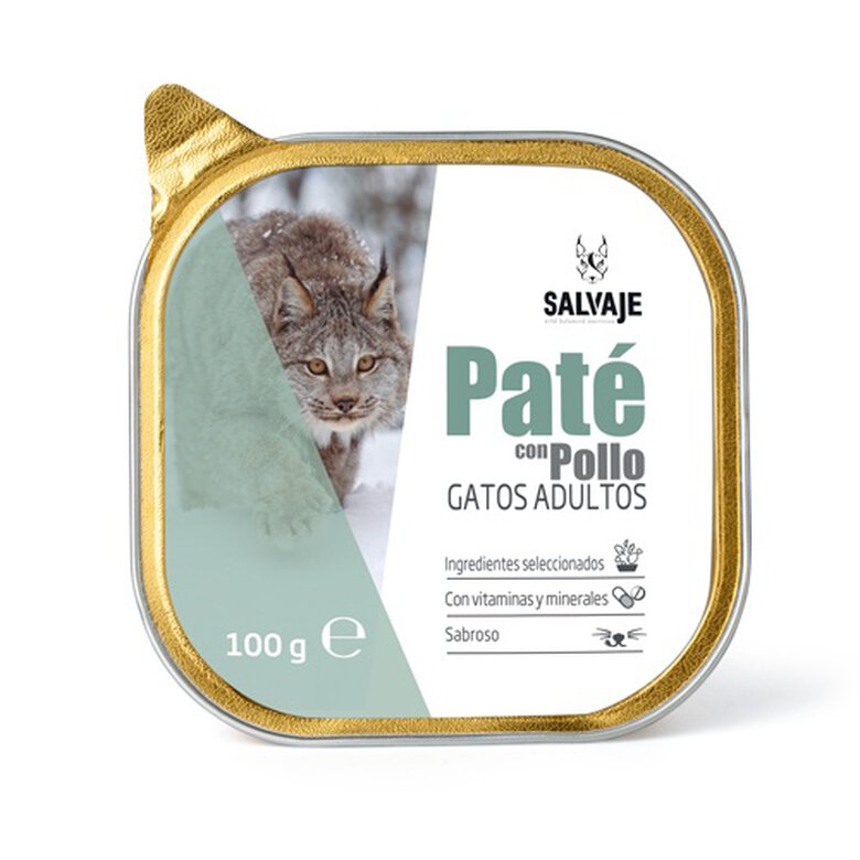 Salvaje Pollo paté para gatos image number null