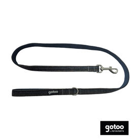 Gotoo Trela estampada tweed azul para cães