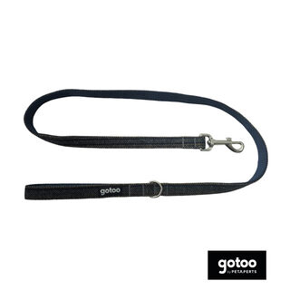 Gotoo Trela estampada tweed azul para cães