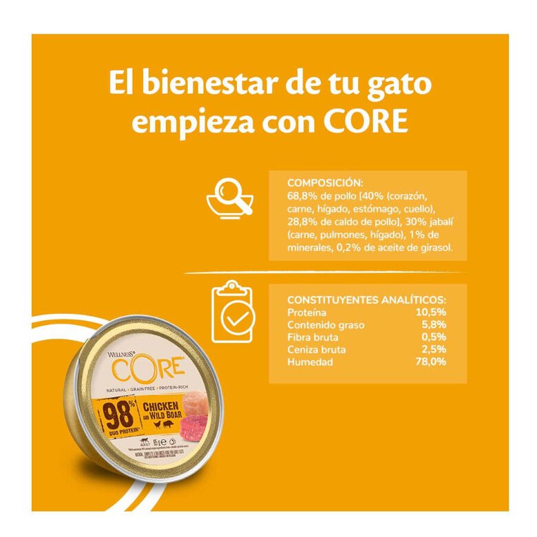 85 g Wellness Core peru terrina para gatos,  Imagem número 3 85 g Wellness Core peru terrina para gatos, , large Imagem número 3