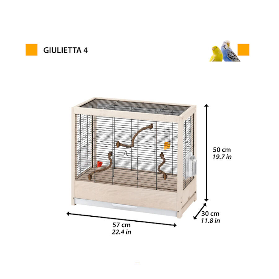 Ferplast Giulietta 4 Gaiola para p&aacute;ssaros , , large Imagem n&uacute;mero 2