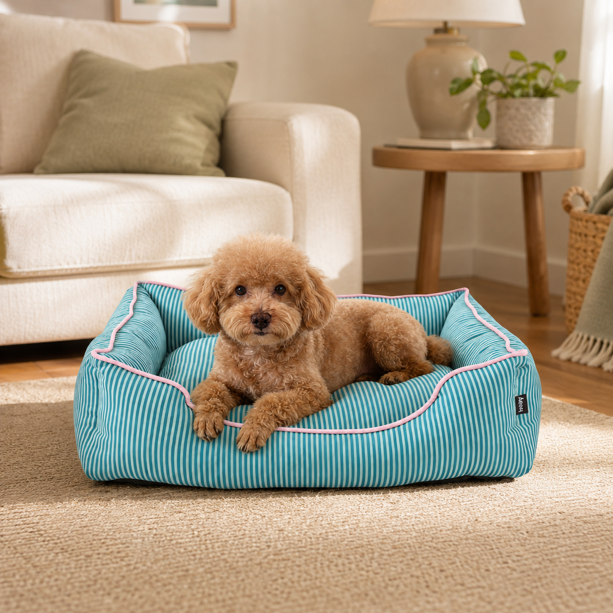 Leeby Cama riscas finas para c&atilde;es, , large Imagem n&uacute;mero 1
