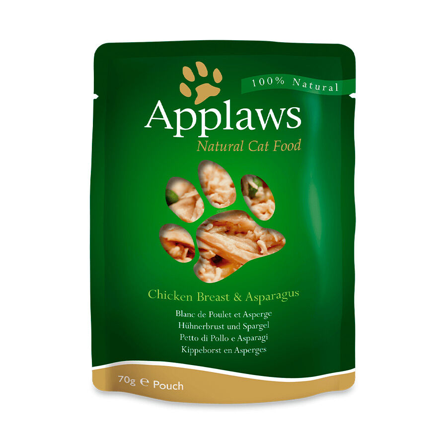 70 g Applaws Frango com Espargos para gatos, , large Imagem n&uacute;mero 2