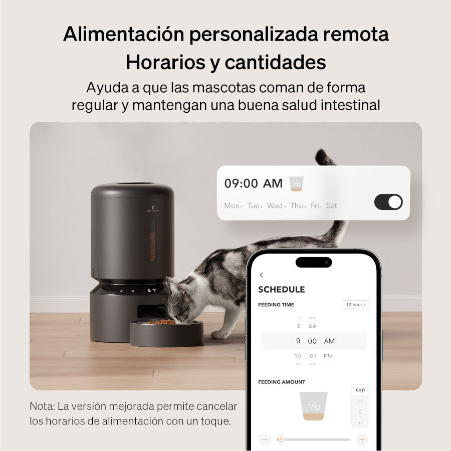Petlibro Granary Wi-Fi Comedouro Autom&aacute;tico Preto para c&atilde;es e gatos, , large Imagem n&uacute;mero 3