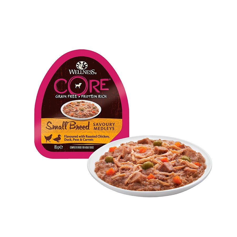85 g Wellness Core Small Breed Grain Free Frango e Pato terrina para c&atilde;es, , large Imagem n&uacute;mero 2