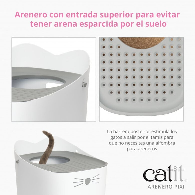 Catit Pixi Caixa de Areia Branca para gatos,  Imagem número 3 Catit Pixi Caixa de Areia Branca para gatos, , large Imagem número 3