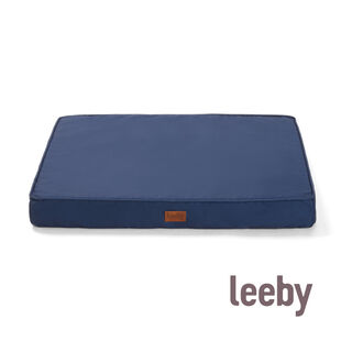 Leeby Colchão azul antiderrapante para cães