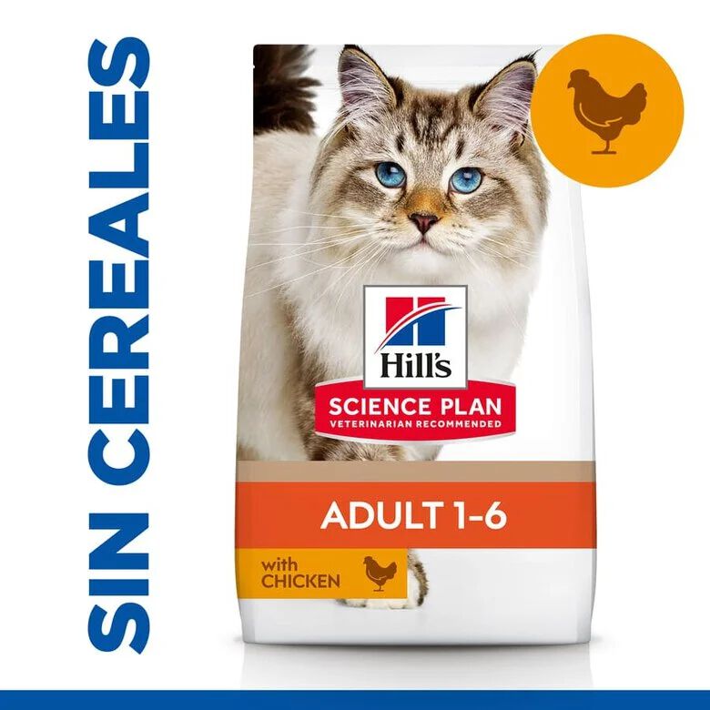 1.5 kg Hill's Science Plan No Grain Adult Frango ra&ccedil;&atilde;o para gatos, , large Imagem n&uacute;mero 1
