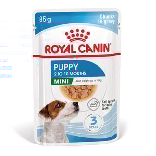 Royal Canin Mini Puppy alimento húmido em molho saquetas para cães