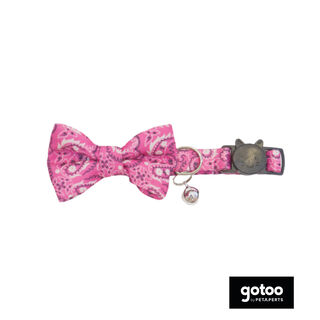 Gotoo Coleira com guizo rosa para gatos