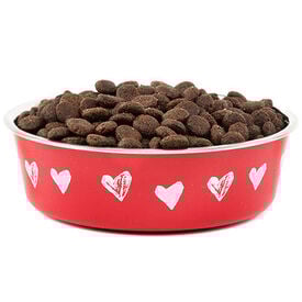 TK-Pet Coração Comedouro de aço inoxidável para cães e gatos