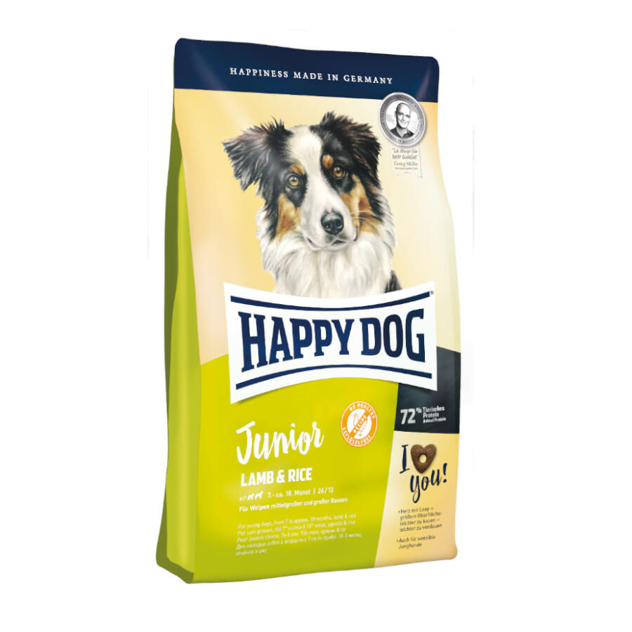 10 kg Happy Dog Junior Cordeiro e Arroz ra&ccedil;&atilde;o, , large Imagem n&uacute;mero 2
