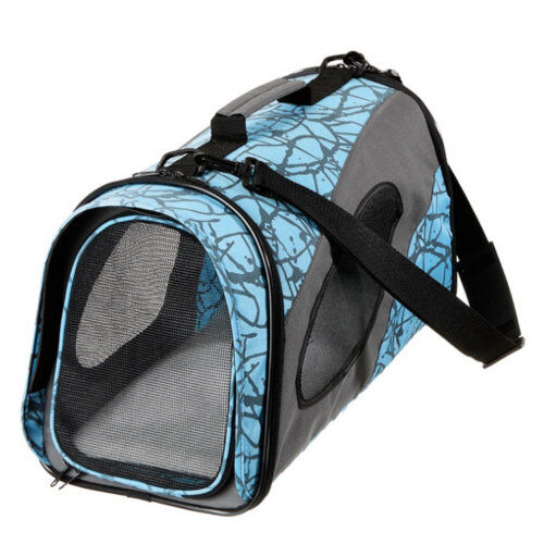 Flamingo bolso transport&iacute;n para mascotas azul Imagem n&uacute;mero 1