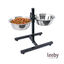 Leeby Comedouro Duplo Ajust&aacute;vel em A&ccedil;o Inoxid&aacute;vel para c&atilde;es, , large Indicador imagem n&uacute;mero 2