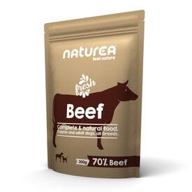 Naturea carne bovina saqueta para cães 