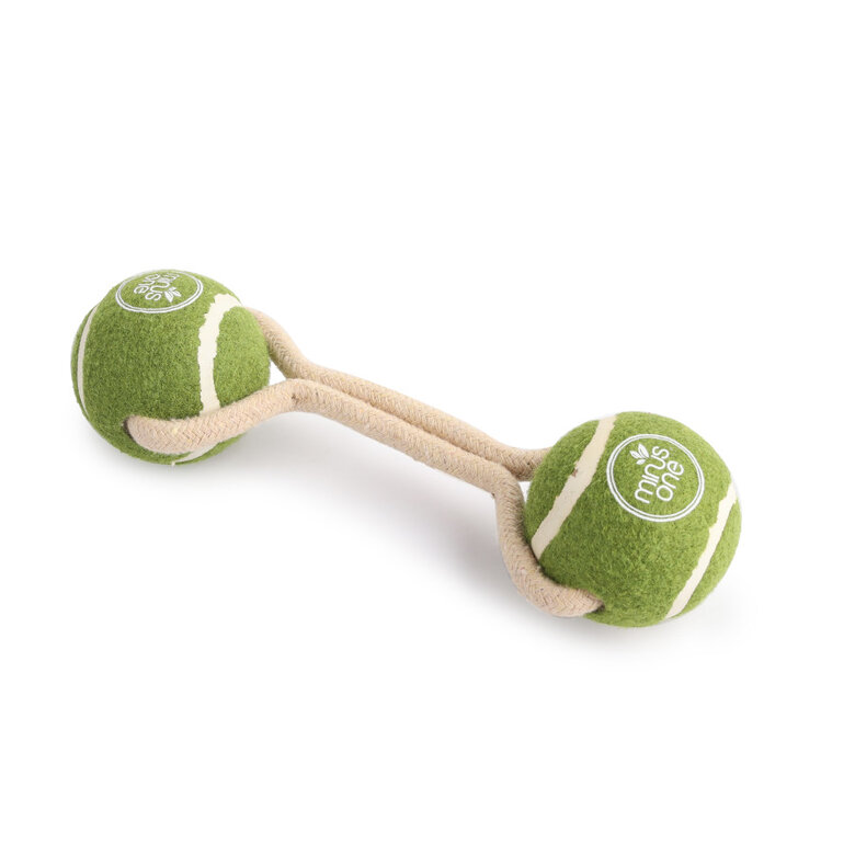 Minus One Tennis Ball Rope Double Meadow bola para cães,  Imagem número 1 Minus One Tennis Ball Rope Double Meadow bola para cães, , large Imagem número 1