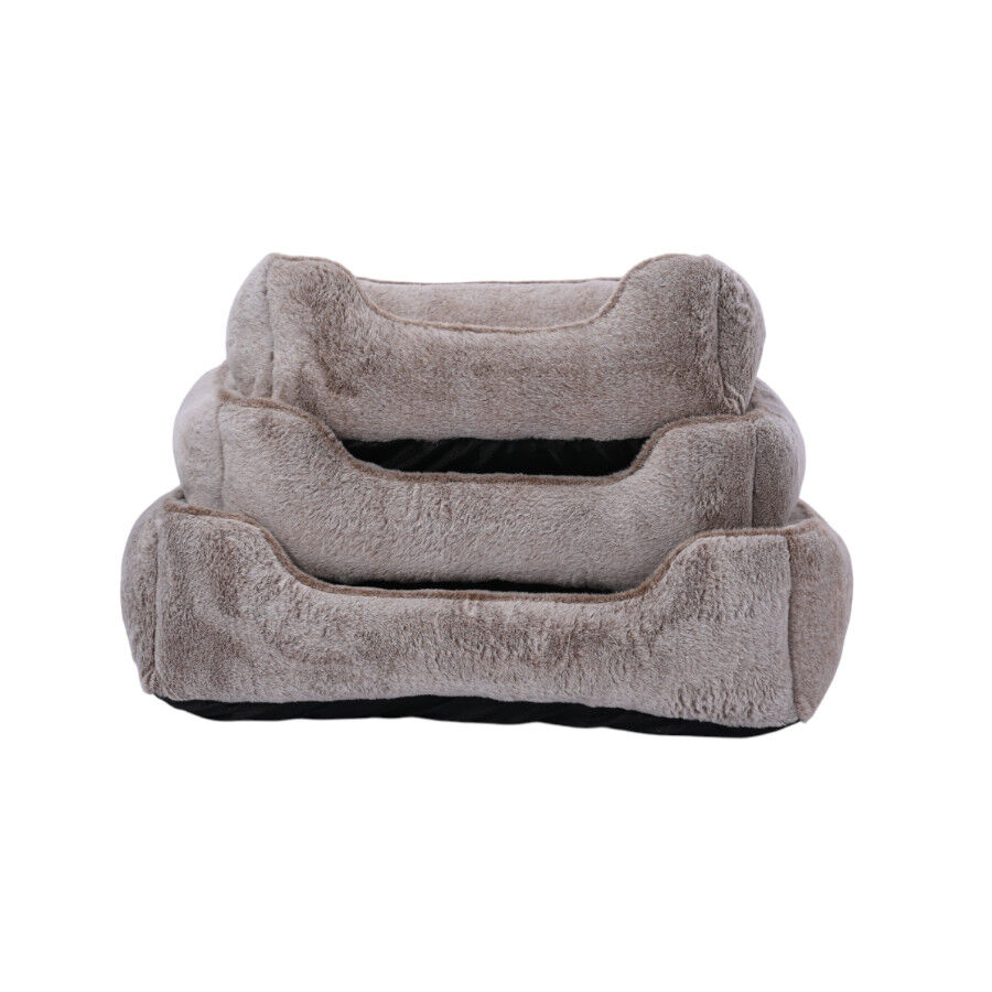 Leeby Cama antistress cinza para c&atilde;es, , large Imagem n&uacute;mero 9