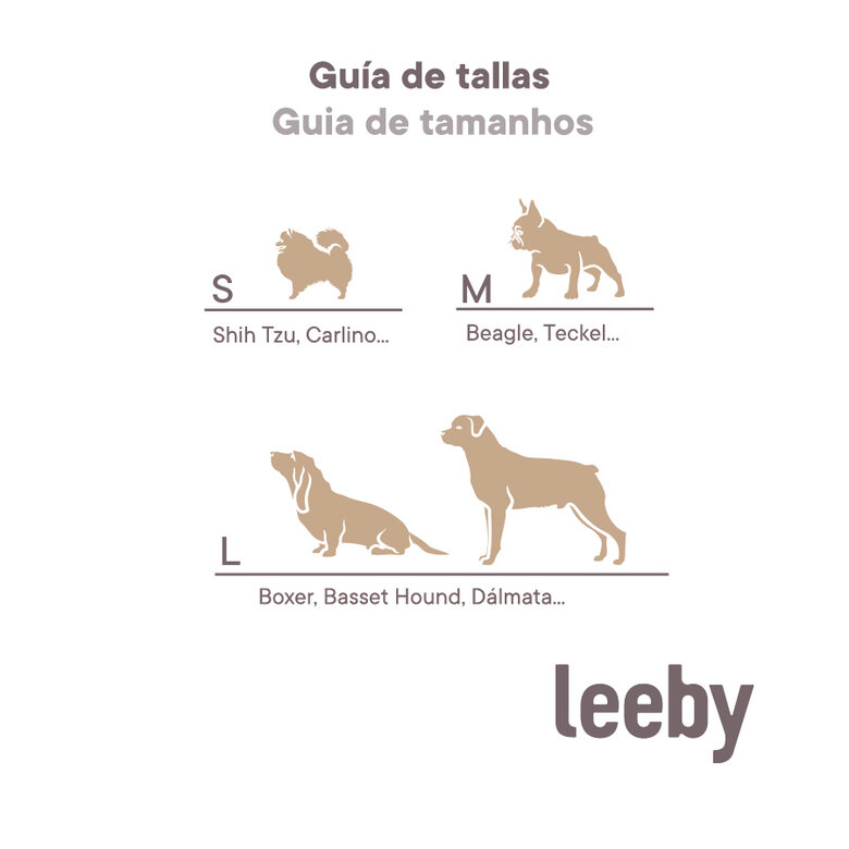 Leeby Cuna Desenfundable Beige Estampado Cómic para perros image number null