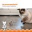 Outward Hound Catstages Squeaky Squeaky Gris Rato com Catnip para gatos, , large Indicador imagem número 6