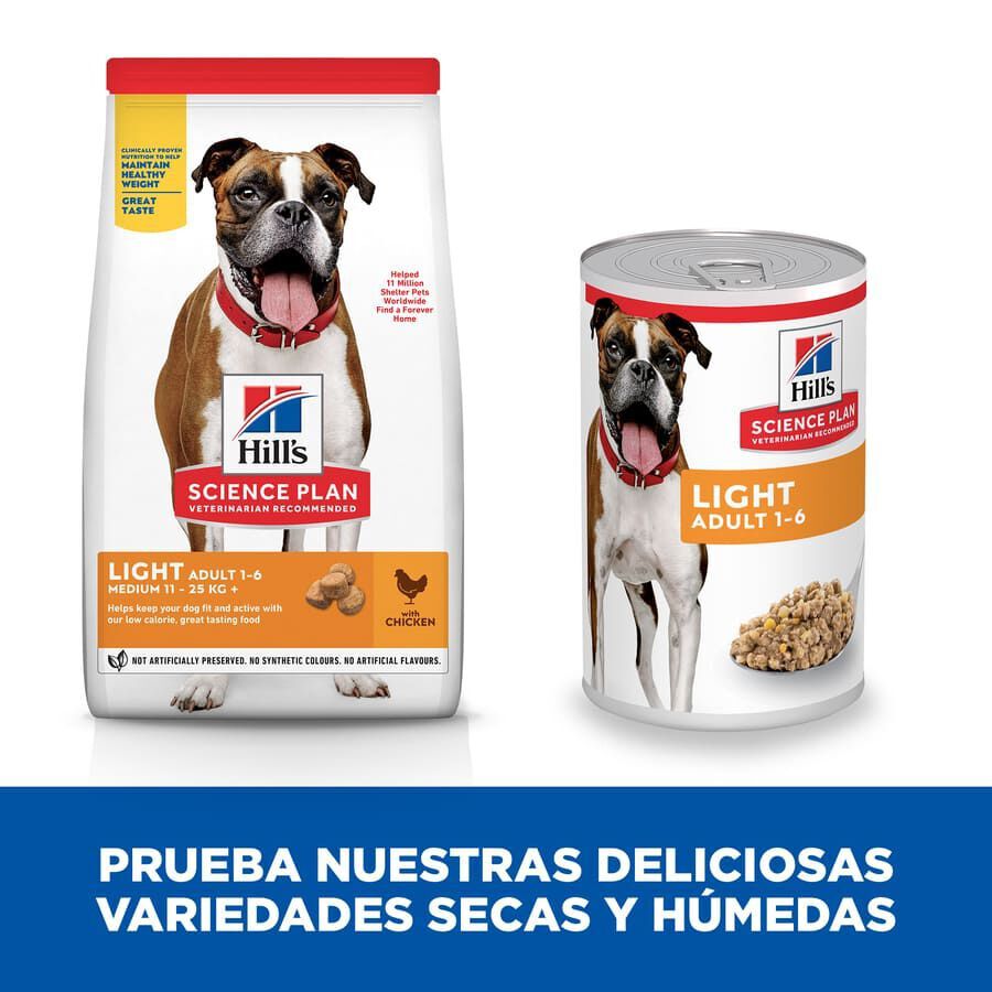 370 g Hill's Adult Light Frango em lata, , large Imagem n&uacute;mero 5