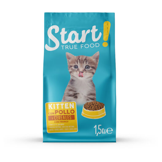 Start! Kitten Frango e Cereais ração para gatos, , large image number null