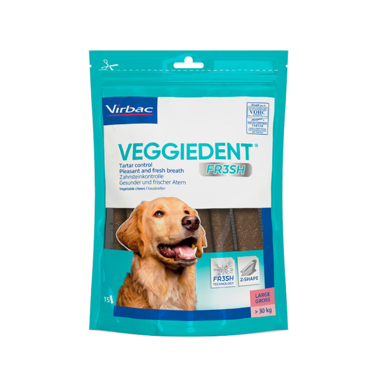 Virbac Snacks Dentários Veggiedent Fresh para cães de raça grande, , large image number null
