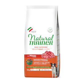 Natural Trainer Adult Medium Terneira ração para cães