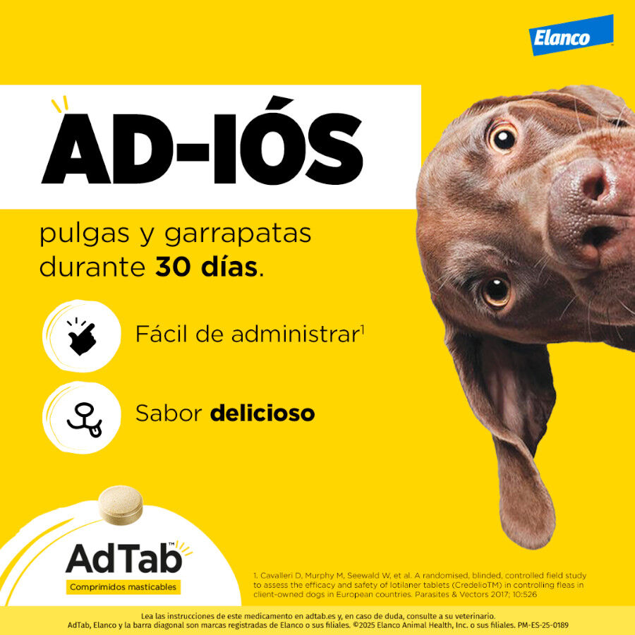 AdTab Comprimidos mastig&aacute;veis antiparasit&aacute;rios para c&atilde;es, , large Imagem n&uacute;mero 8