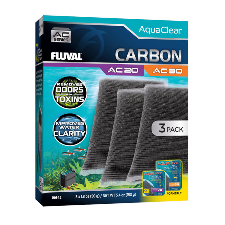 Fluval AquaClear AC Carvão Ativado para filtro de aquários,  Imagem número 1 Fluval AquaClear AC Carvão Ativado para filtro de aquários, , large Imagem número 1