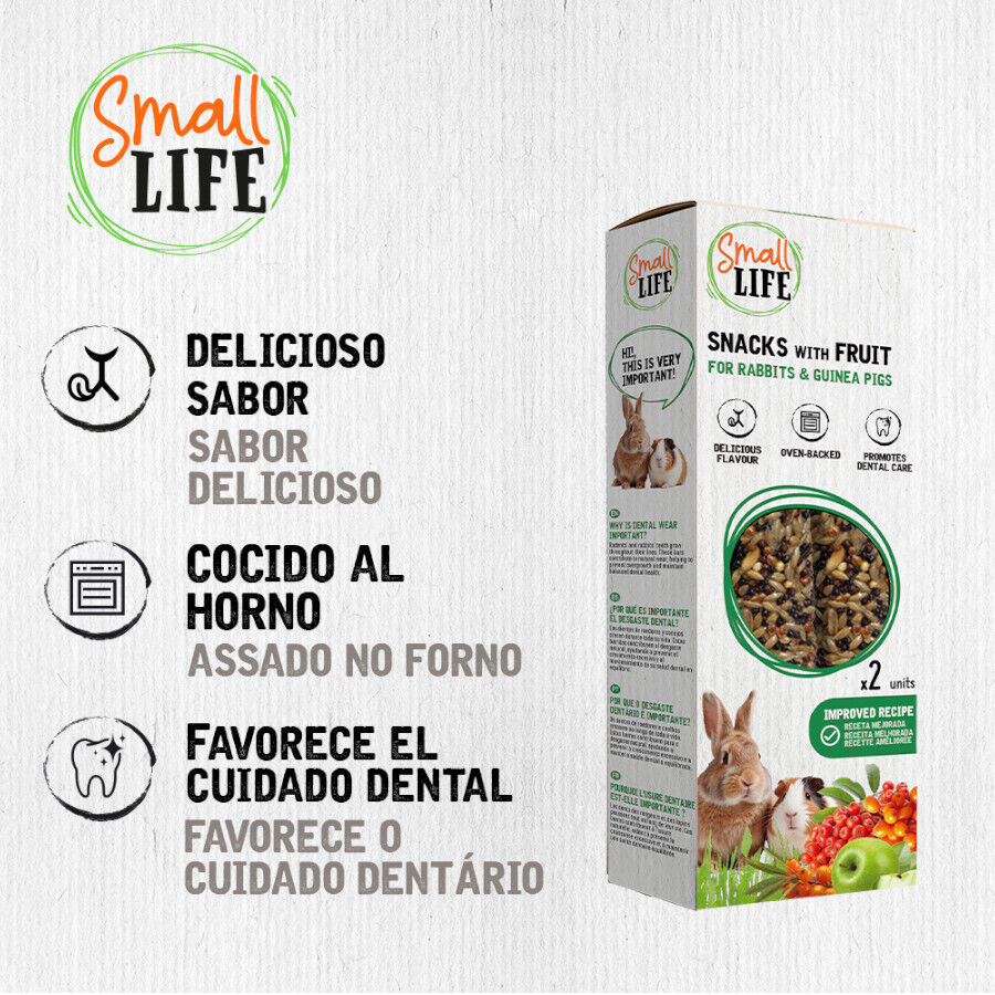 2 barritas Small Life Barritas Snack com Fruta para coelhos e Porquinhos da &Iacute;ndia, , large Imagem n&uacute;mero 3