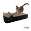 Leeby Kira arranhador de cartão preto para gatos, , large Indicador imagem número 2