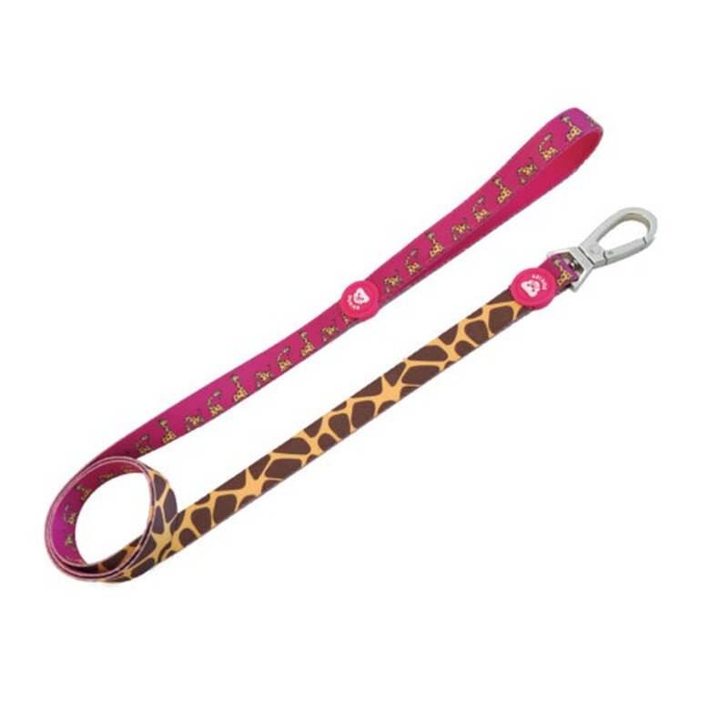 Dukier Savana Trela com estampado de girafa para cães,  Imagem número 1 Dukier Savana correa para perros con jirafas Imagem número 1