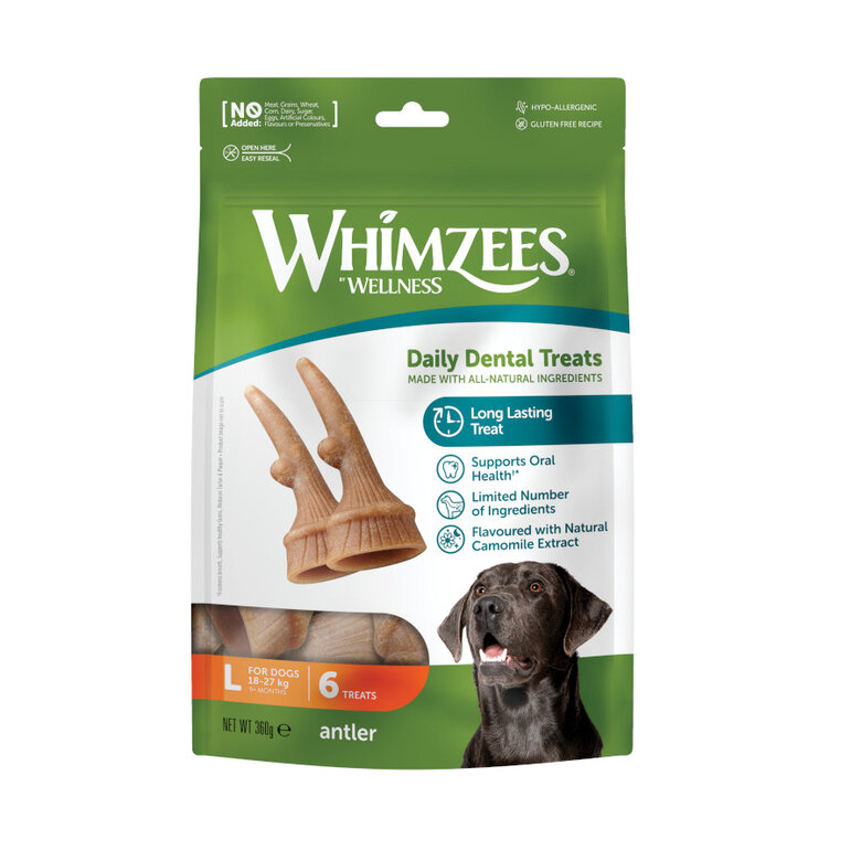 Whimzees Snacks Dentários Chifres para cães grandes, , large image number null