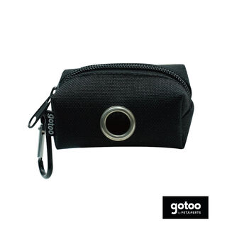 Gotoo porta-sacos preto para cães