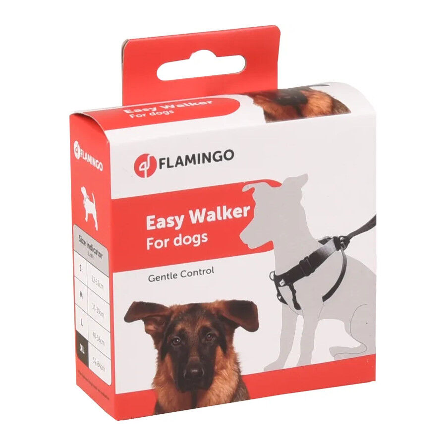 Flamingo Easy Walker Peitoral Preto para c&atilde;es, , large Imagem n&uacute;mero 1