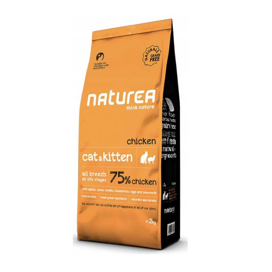 7 kg Naturea CateKitten Naturals Frango ra&ccedil;&atilde;o para gatos, , large Imagem n&uacute;mero 1