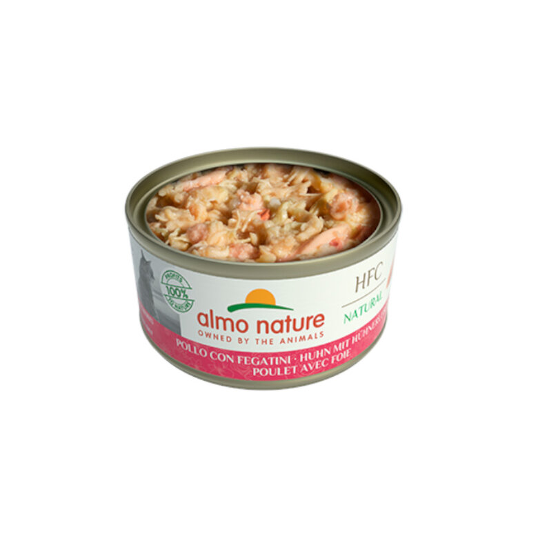 70 g Almo Nature HFC frango e fígado lata para gatos,  Imagem número 2 70 g Almo Nature HFC frango e fígado lata para gatos, , large Imagem número 2