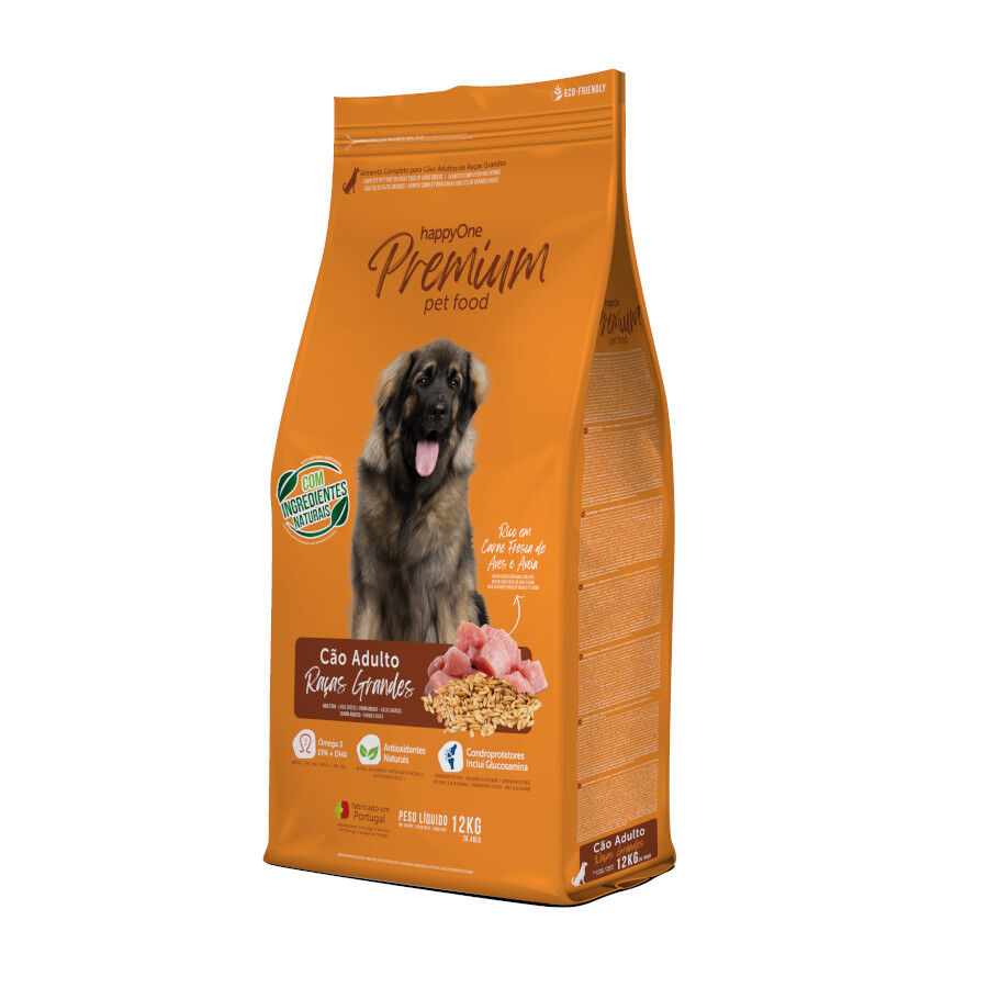 happyOne Premium ra&ccedil;&atilde;o de carne fresca de aves para c&atilde;es de ra&ccedil;as grandes , , large Imagem n&uacute;mero 1