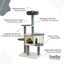 Leeby Cloud Collection torre arranhadora multiplataforma com cama nido para gatos, , large Indicador imagem número 3