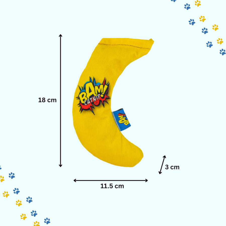 BAM! Peluche Banana com catnip para gatos, , large Imagem n&uacute;mero 3