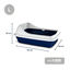 Nice Care Caixa de areia Birba Azul com borda para gatos, , large Indicador imagem número 2