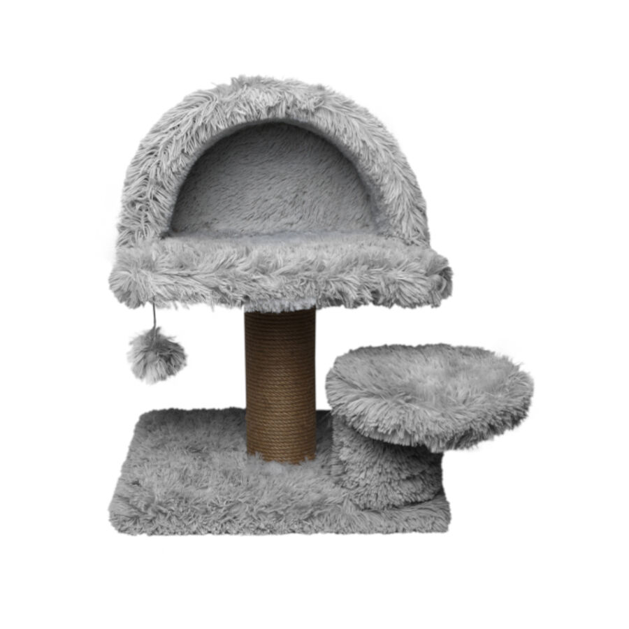 Catshion Susy Arranhador com Gruta Cinzento Claro para gatos, , large Imagem n&uacute;mero 1