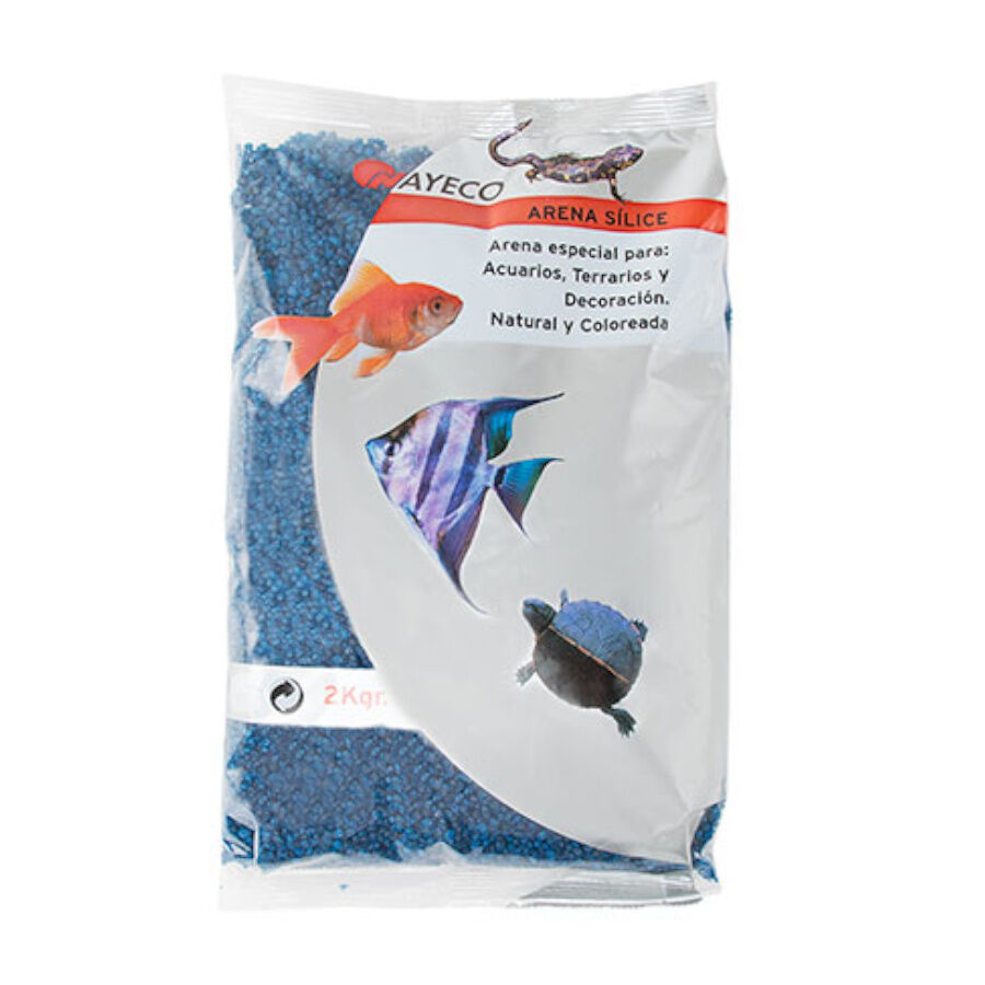Nayeco Areia S&iacute;lica Azul Escuro para aqu&aacute;rios, , large Imagem n&uacute;mero 1