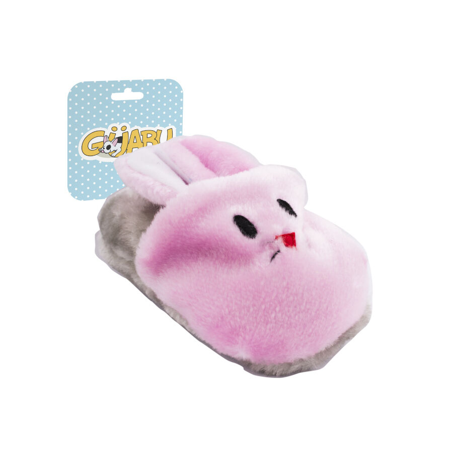 Guabu Chinelo de Peluche Rosa para cachorros, , large Imagem n&uacute;mero 1