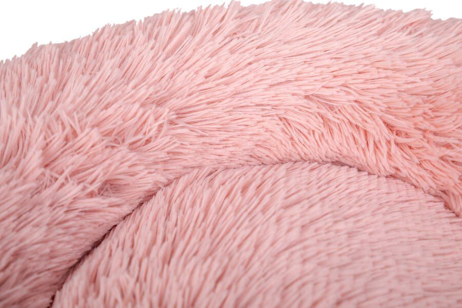 Leeby Cama Donut Anti Stress de Pelo Rosa para gatos, , large Imagem n&uacute;mero 3