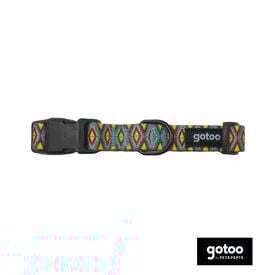Gotoo Coleira estampada colorida para cães